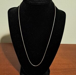 Sterling Silver Snake Chain 21.5" Lobster Claw Clasp Unmarked Tested